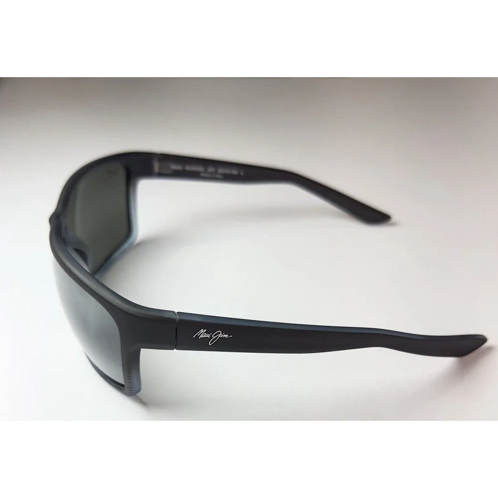 Maui Jim Alenuihaha MJ0839S 001 Polarized Sunglasses Grey /Black Gray Stripe L - Picture 4 of 7